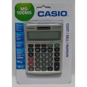 Számológép asztali     CASIO MS-100MS 10dig