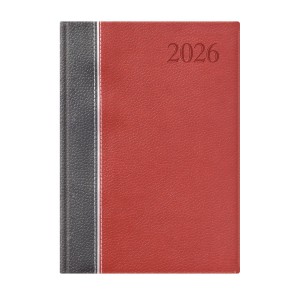Napi agenda TOPTIMER  G021  A5 2026 GROOVY  antracit-ezüst-bordó
