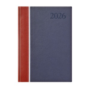 Napi agenda TOPTIMER  G021  A5 2026 GROOVY  bordó-fehér-kék