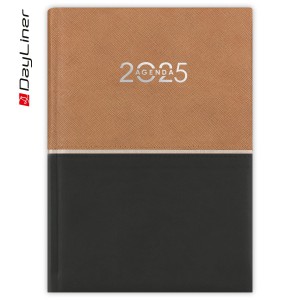 Napi agenda A5 2025 CONTRAST fekete-barna