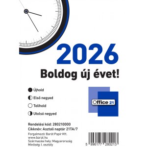 Asztali naptár 21TA7 OFFICE 21  2026  általános