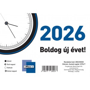 Asztali naptár 23TA7 OFFICE 21  2026  általános