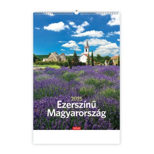 Falinaptár 31x42 2025  EZERSZÍNŰ MAGYARORSZÁG  T093-07