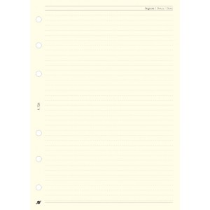 Kalendárium betét SATURNUS L326    sárga jegyzetlapok  vonalas