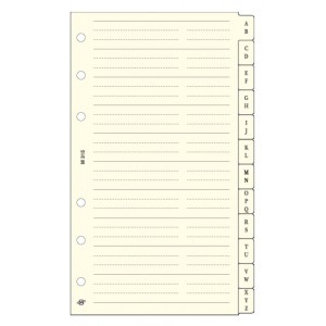 Kalendárium betét SATURNUS M315 sárga lapos telefonregiszter