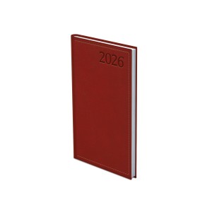 Zsebnaptár álló  TOPTIMER  T035  2026  TRADITIONAL   bordó