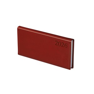 Zsebnaptár fekvő  TOPTIMER  T030  2026  TRADITIONAL  bordó