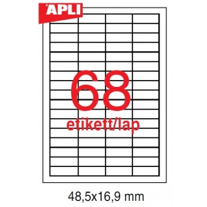 Etikett cimke APLI fehér  48,5X16,9  100 lapos LCA3128