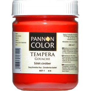 Tempera PANNONCOLOR 200ml 607   sötét cinober