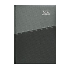 Napi agenda  TOPTIMER  D021  A5 2026  DUPLEx   sárga lapos szürke-antracit