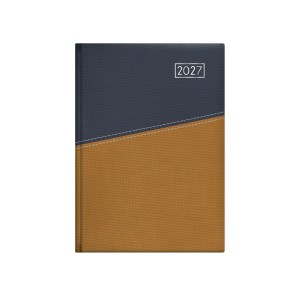 Napi agenda  TOPTIMER  D021  A5 2027 DUPLEX   s&aacute;rga lapos k&eacute;k-must&aacute;r