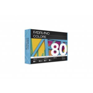 Sz.fénymásolópapír FABRIANO C. AZZURRO A4 80g 500ívcsg élénk mélykék  60321297743