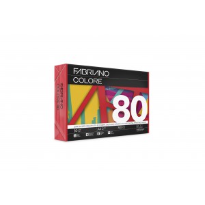 Sz.fénymásolópapír FABRIANO C. ROSSO A4 80g 500ívcsg élénk piros  60521297745