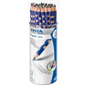 Grafit ceruza LYRA Groove háromszögletű HB  48dbpohár  1763480