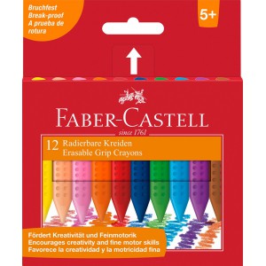 Zs&iacute;rkr&eacute;ta 12klt FABER-CASTELL Grip t&ouml;r&ouml;lhető  122520, 242012