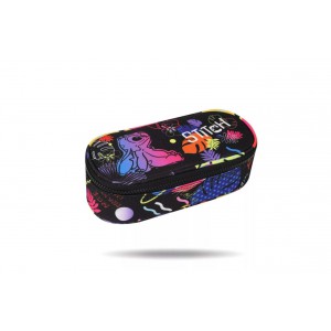 Tolltartó egyrekeszes Disney Black Campus STITCH F062886