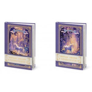 Napl&oacute; ARGUS 12,8x18,8cm Unicornis lila 128 oldalas vonalas  1421-0001,0002