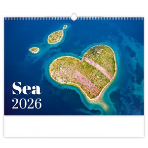 Falinaptár  45X31,5 2026  SEA  tenger  H131