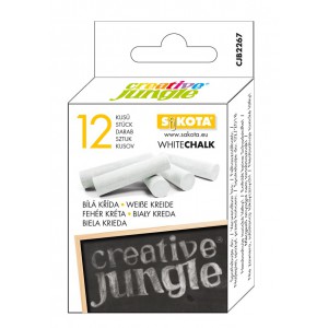 Táblakréta 12klt SAKOTA Creative Jungle fehér kerek  CJB2267