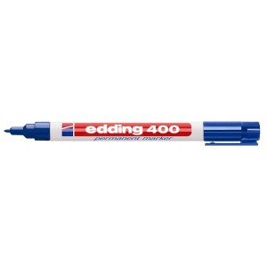 Permanent Marker EDDING 400 kerekített végű 1mm piros