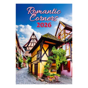Falinaptár 31,5x45  2026  ROMANTIC CORNERS Romantikus zugok  H147
