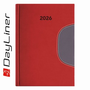 Napi agenda A5 2026 MEMPHIS   varrott pirosszürke