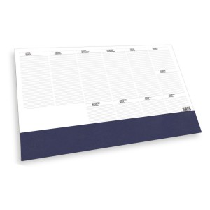 Könyöklő jegyzet T110 41x57  bianco  kék