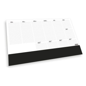 Könyöklő jegyzet T110 41x57  bianco  fekete