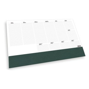 Könyöklő jegyzet T110 41x57  bianco  zöld