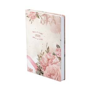 Napi agenda TOPTIMER  J022  B6 2026 JOY  J104 rózsaszín 3D