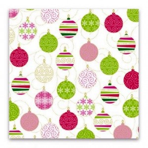 Transparens papír  HEYDA 50x70 tekercsben Karácsonyi díszek pink, zöld, csíkos  204879396