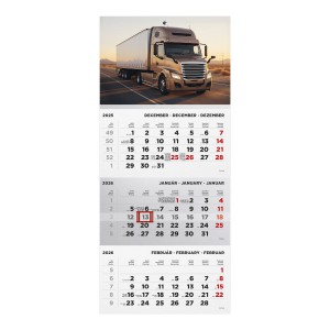 Speditőr naptár T072-006 32x69,3 2026  KAMION képpel