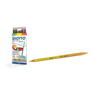 Színes ceruza készlet12 GIOTTO kétvégű Stilnovo  Bicolor 256900