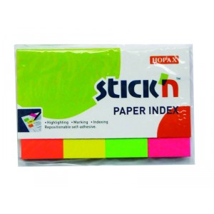 Jelölőcimke STICK`N neon színek 50x20 4x40 címke papírból