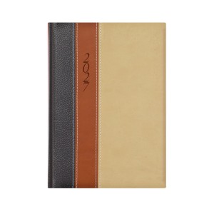 Heti agenda TOPTIMER   F011  B5 2027  FASHION  antracit-barna-b&eacute;zs