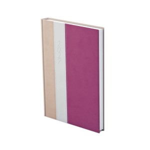 Napi agenda TOPTIMER  F021  A5 2027 FASHION  r&oacute;zsasz&iacute;n-feh&eacute;r-m&aacute;lyva