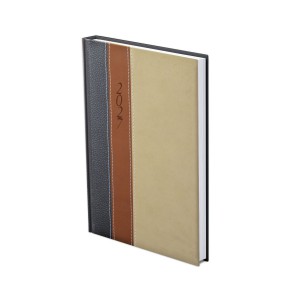 Napi agenda TOPTIMER  F021  A5 2027 FASHION  antracit-barna-b&eacute;zs