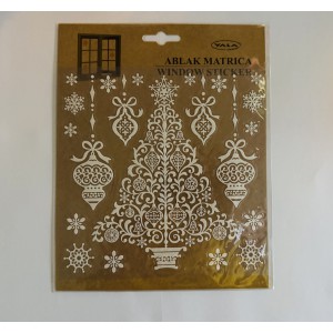 Ablakmatrica Glitteres kar&aacute;csonyi mint&aacute;k  312317