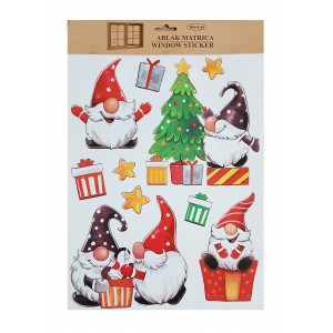 Ablakmatrica Piros sipkás manók 312310