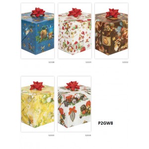 Díszcsomagoló POLMAK 70x200 60g tekercses karácsonyi  mintás P2GW7, P2GW8,P2GW10, P2GW12,P2GW13,P2GW14