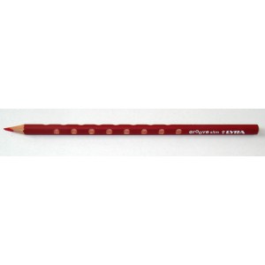 Színes ceruza Lyra Groove Slim vékony háromszögletű szóló 2820024 bordó