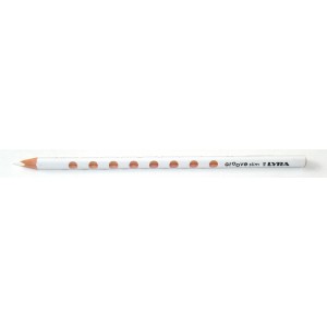 Színes ceruza Lyra Groove Slim vékony háromszögletű szóló 2820001  fehér