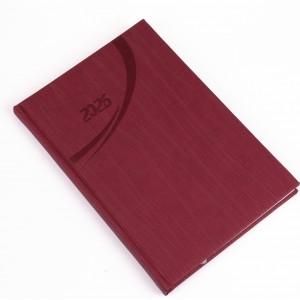Heti agenda+napló REALSYSTEM B5 2026 FASHION bordó 06
