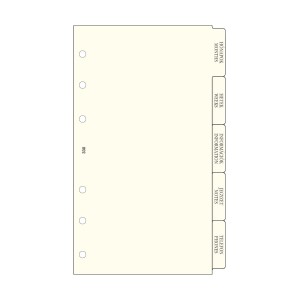 Kalendárium betét SATURNUS M330 sárga lapos elválasztólap