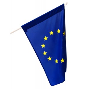 Z&aacute;szl&oacute; EUR&Oacute;PAI UNI&Oacute;S 200x100cm hurkolt PE csillagok digit&aacute;lis nyom&aacute;ssal