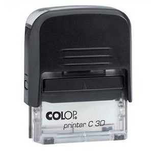 Bélyegzőház COLOP Printer C30 fekete ház fekete párnával