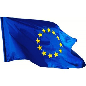Zászló EURÓPAI UNIÓS    150x90cm hurkolt PE   csillagok digitális nyomással