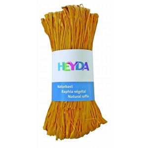 Raffia HEYDA 50g természetes anyagból, sárga  204887790