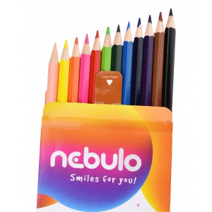 Színes ceruza 12klt NEBULO hatszög   NSZC-H-12