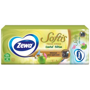 Papírzsebkendő ZEWA Softis 10x10 4 rétegű Limited edtition